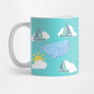 The Whale in the Blue Sky Mug